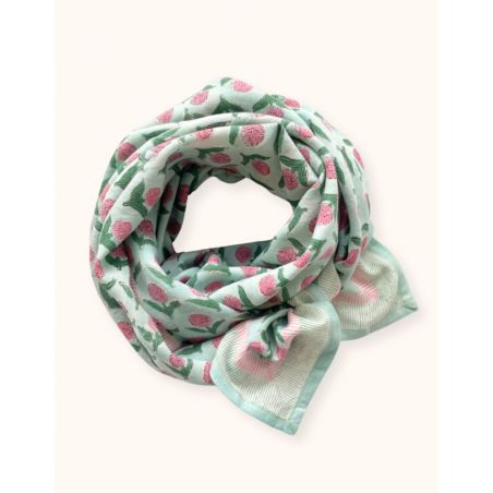 Grand foulard Latika | Lotus mint