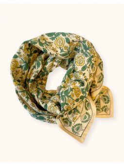 Grand foulard Latika | Soleil citron