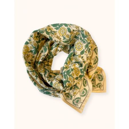 Grand foulard Latika | Soleil citron