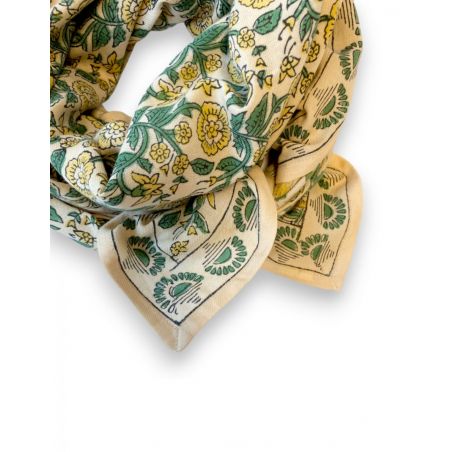 Grand foulard Latika | Soleil citron