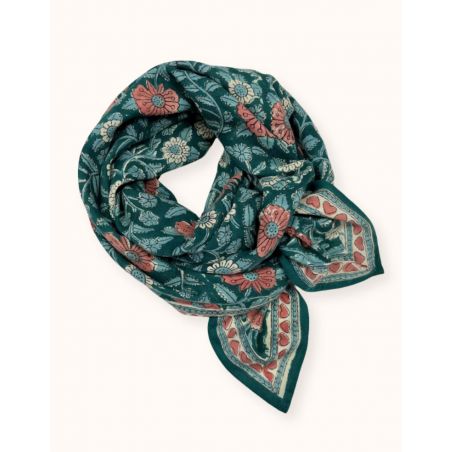 Grand foulard Latika| Coeur eucalyptus