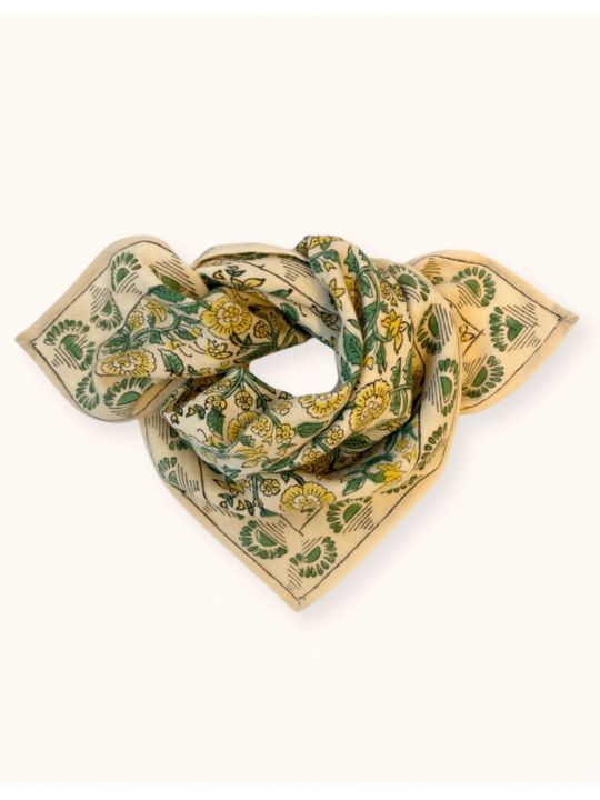 Petit foulard Manika | Soleil citron