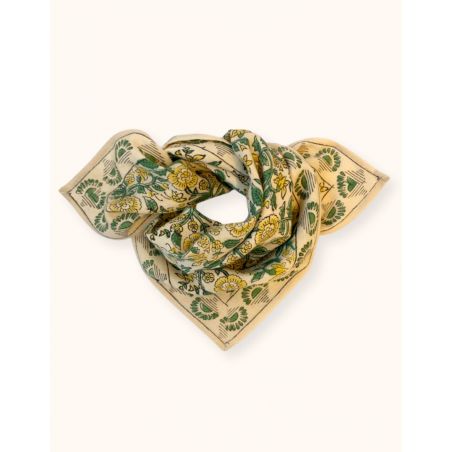 Petit foulard Manika | Soleil citron