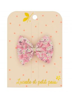 Barrette nœud ruban | Liberty Mitsi orchidee