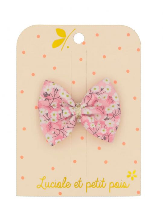 Barrette nœud ruban | Liberty Mitsi orchidee