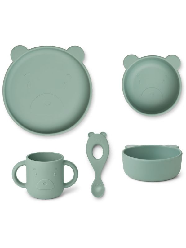 Coffret repas 4 pièces Vivi | Ours pappermint