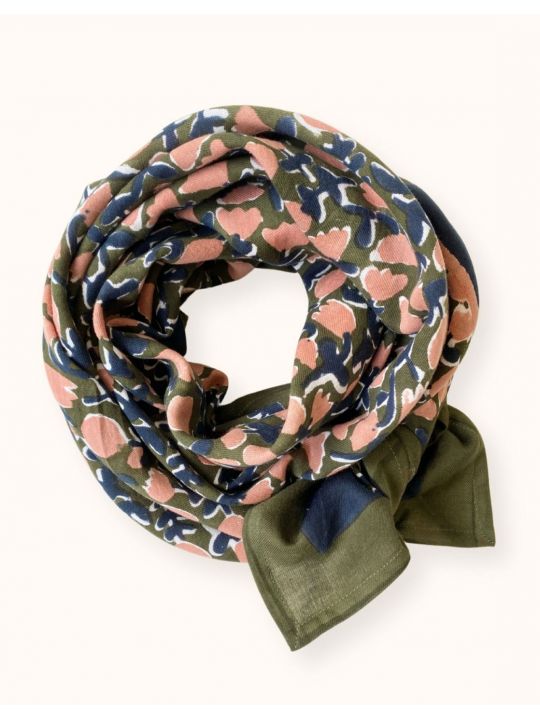 Grand foulard Latika | Tulipe kaki