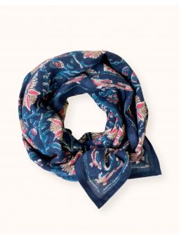 Grand foulard Latika | Bird céleste