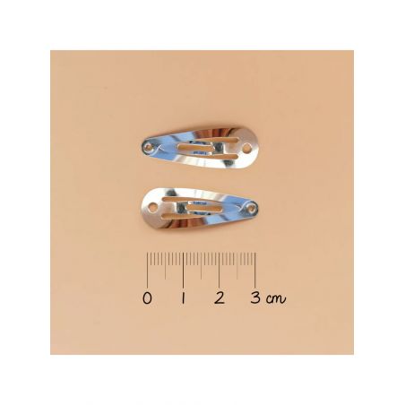 Duo mini barrettes coeur | Or