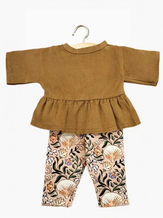 Tenue Babies | Ensemble Top Ophélia Havane + Legging Nausicaa