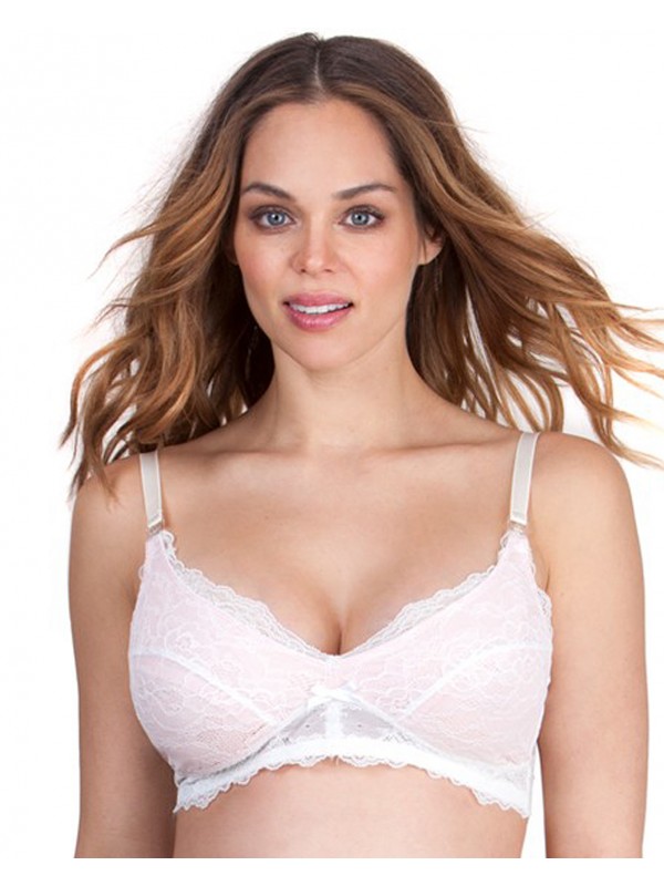 Soutien gorge d'allaitement dentelle poudré - Raleigh